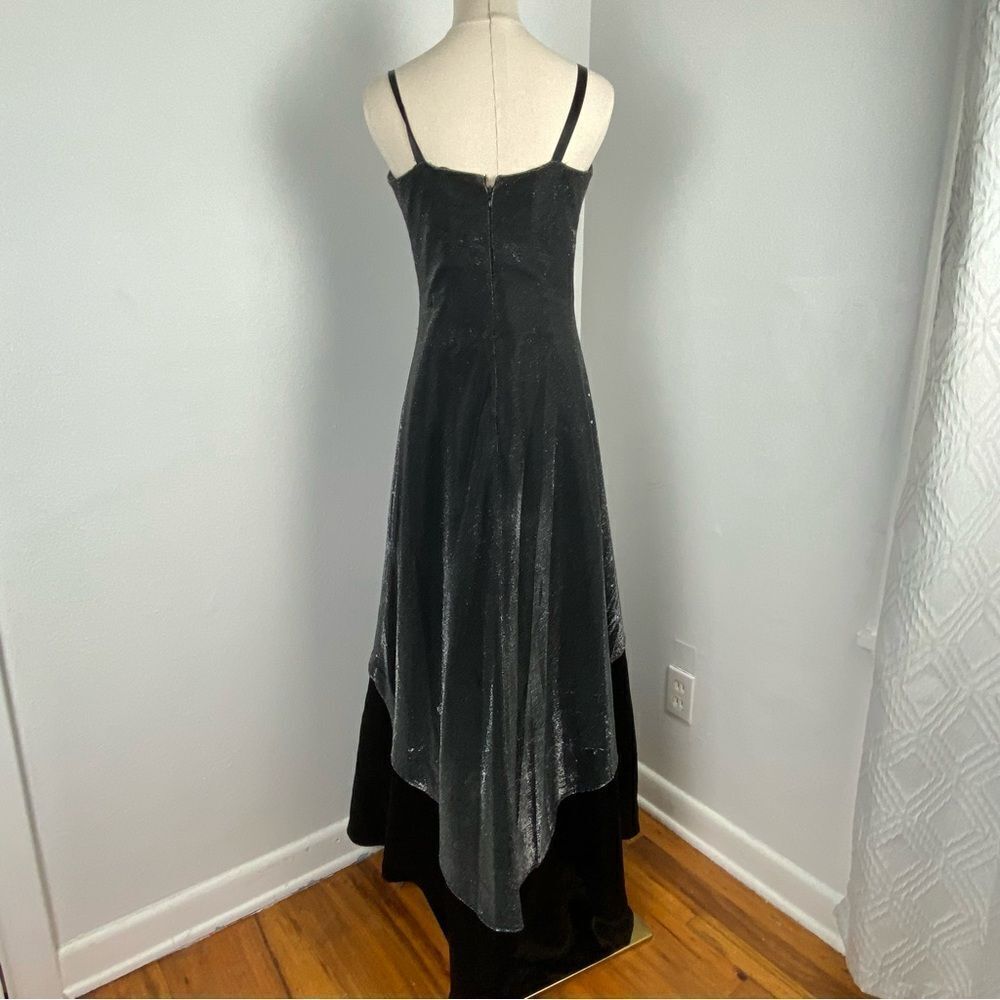Vintage Y2K Women’s 12 Black Formal Dress‎ Dark Fairy Grunge Whimsigoth Wedding - Picture 11 of 12
